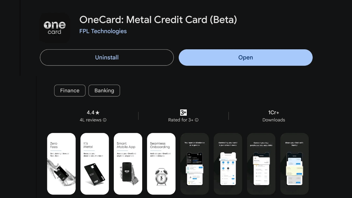 OneCard Metal Credit Card