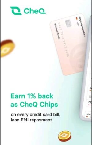 cheq 1% value back