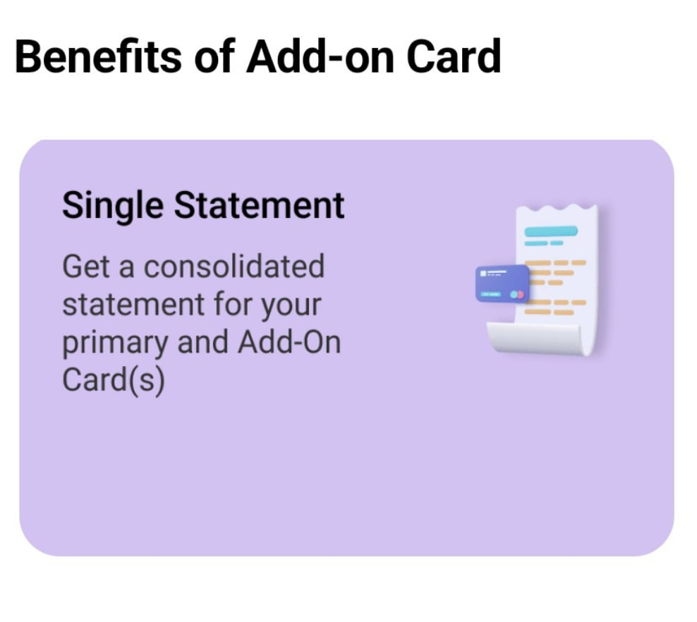 Add-On Credit Card Bill Payment