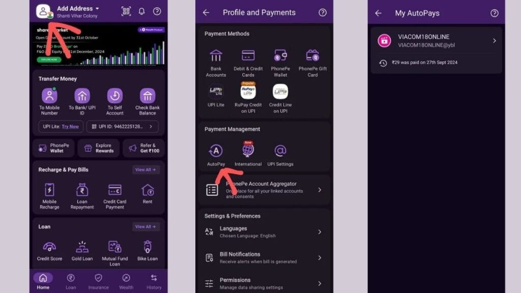 PhonePe UPI AutoPay