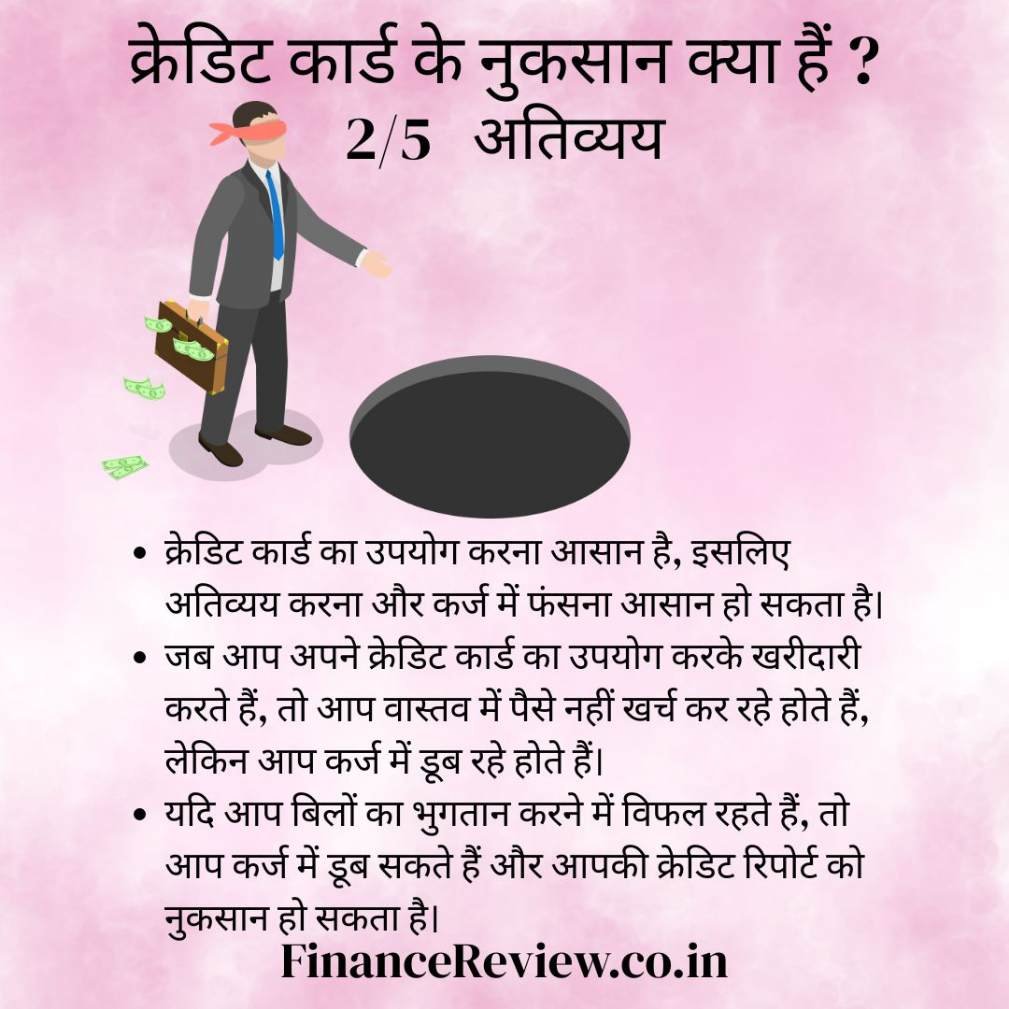 क्रेडिट कार्ड के नुकसान क्या हैं ?3