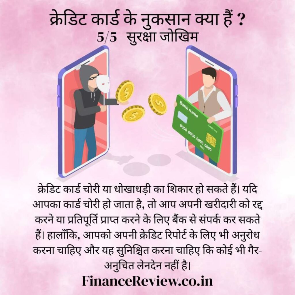 क्रेडिट कार्ड के नुकसान क्या हैं ?5